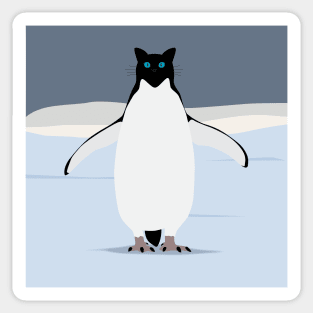 Penguin Cat Sticker